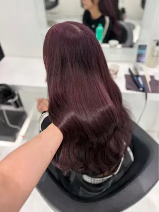 ロング カラー ヘアアレンジ 💓色落ちまで綺麗な 垢抜けカラー💓のヘアスタイル