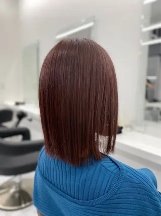 ショート カラー 💖似合わせカラー ブリーチ💖レイヤーのヘアスタイル