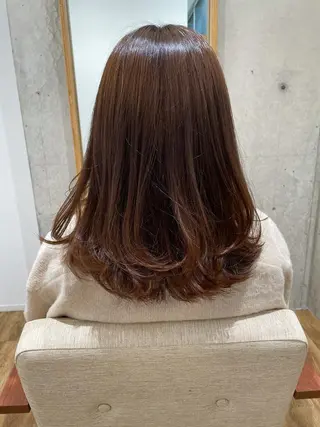 セミロング 山本 愛永のヘアスタイル