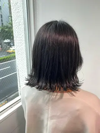 ミディアム カラー センターパート特化 井上健太のヘアスタイル