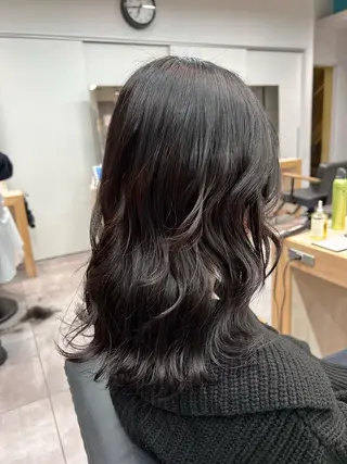 セミロング カラー 🌞レイヤー×カラー 前川那津美🌞のヘアスタイル