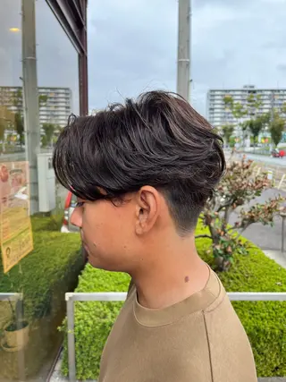 ショート カラー パーマ メンズ 北川 寛之✨メンズパーマ✨のヘアスタイル