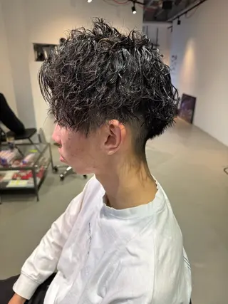 ショート パーマ メンズ Mizuki Yajimaのヘアスタイル