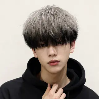 カラー メンズ メンズ特化カットパー マカラー坂田柊のヘアスタイル