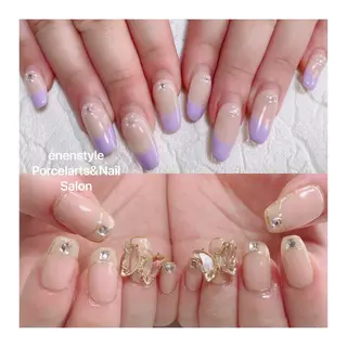 ミディアム ネイル 🐾enen style 🐾のネイルデザイン