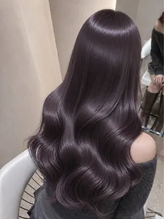 ロング カラー 🤍透明感/艶髪🤍 韓国ワンホン✨ゆらのヘアスタイル