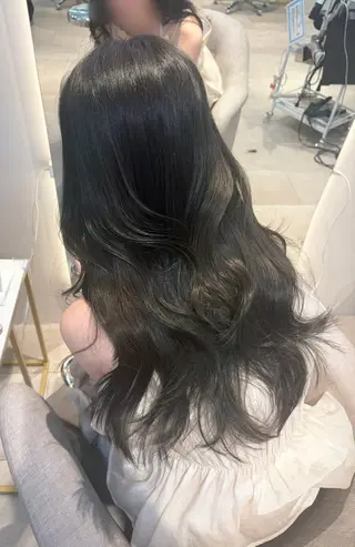 ロング 顔周り/レイヤー/ 銀座/kaede🎀のヘアスタイル