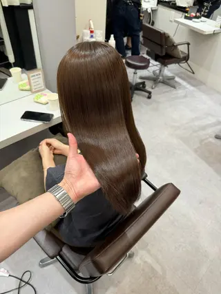 ロング 髪質改善、縮毛矯正 Core梅田茶屋町店のヘアスタイル