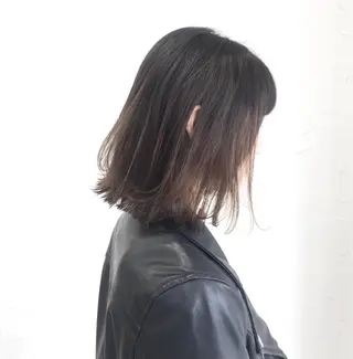 ミディアム カラー 脱！黒髪 ダブルカラー【上野】のヘアスタイル