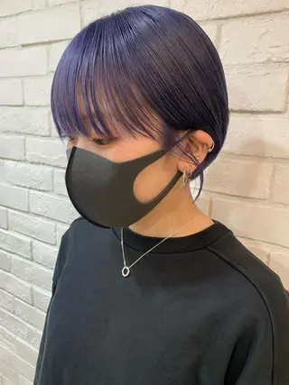 ショート カラー ヘアアレンジ 🐝岡本 柚葉🐝のヘアスタイル