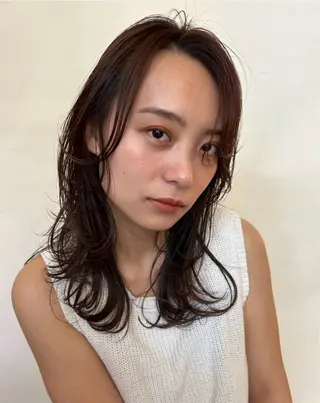 ミディアム かのうひなこ🌻 ボブカット／パーマのヘアスタイル