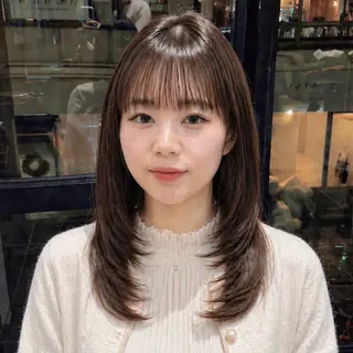 ミディアム ruen大分駅店/ chitoseのヘアスタイル