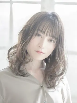 ミディアム 似合わせカット 銀座/アライ カズヤのヘアスタイル