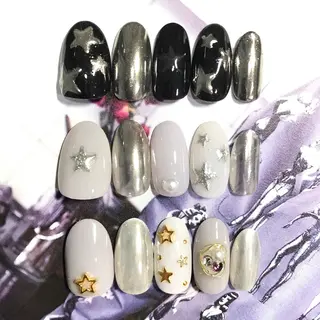 ネイル 渋谷/チップ長さ出し 👑アプレgel-xのネイルデザイン