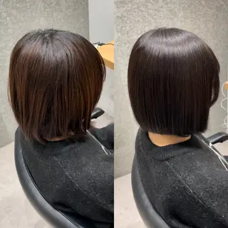 セミロング カラー 髪質改善ヘアケア 艶髪特化/上田のヘアスタイル