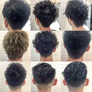 ショート カラー パーマ メンズ 看板犬がお出迎え◎ 初めてでも安心◎のヘアスタイル