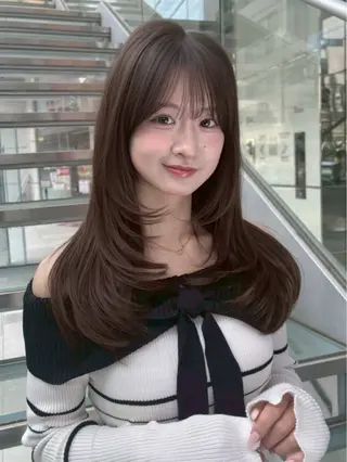 ミディアム カラー 🎀ブリーチなしカラ ー🎀Mizukiのヘアスタイル