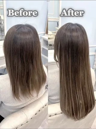 ロング 新宿 コットンのヘアスタイル
