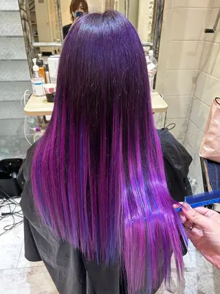 ロング カラー 佐伯 りょうのヘアスタイル