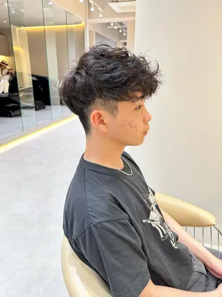 ショート メンズ 大人メンズパーマ メンズ特化 萱原大幹のヘアスタイル