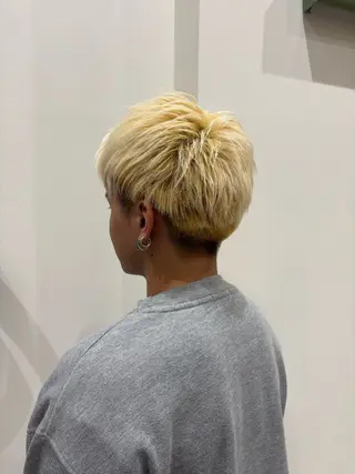 カラー メンズ ハイトーン💛透明感 カラー/mikaのヘアスタイル