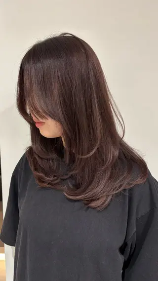 セミロング カラー 🎀韓国ヘア× 透明感カラー🎀正源のヘアスタイル