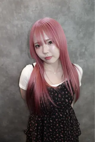 ロング 岩下昂世/ ハイトーン/デザインのヘアスタイル