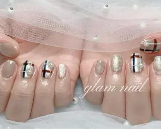ネイル エツメ💅 長さ出し🎀デザインのネイルデザイン