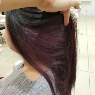 ロング カラー 山内 佐江子のヘアスタイル