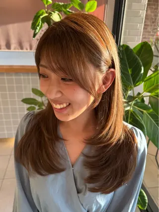 ロング 福井 珠乃のヘアスタイル