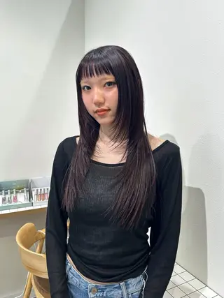 ロング カラー keshiki 大名のヘアスタイル