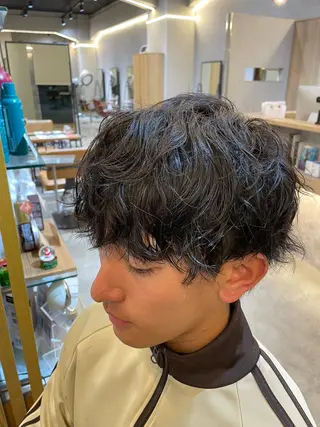 メンズ 透明感/暖色カラー いっきのヘアスタイル