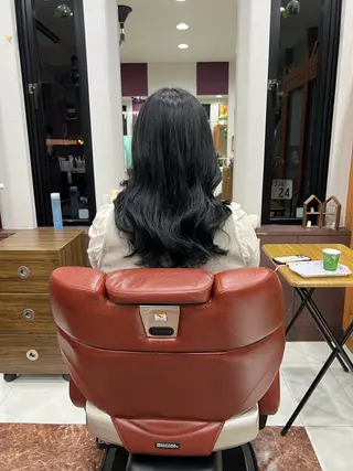 セミロング 藤田 竜成のヘアスタイル