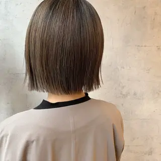 ミディアム カラー 池田 真由美のヘアスタイル
