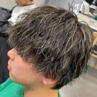 ミディアム カラー ヘアアレンジ メンズ fifth 石川 凪のヘアスタイル