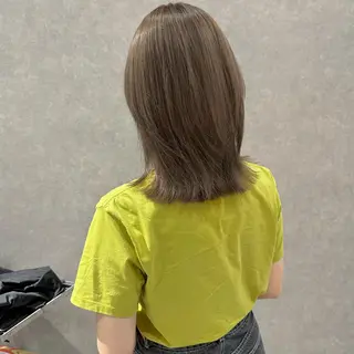 ミディアム カラー はちすか るかのヘアスタイル