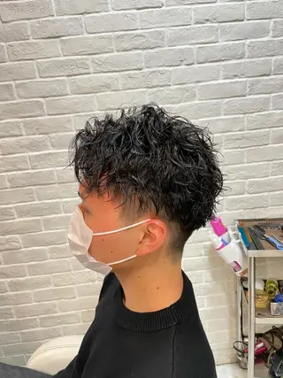 パーマ メンズ 優真/難波で 1番パーマが上手いのヘアスタイル