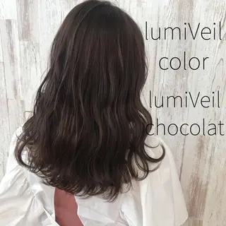 セミロング カラー Oopsレイヤー 加藤澄都のヘアスタイル