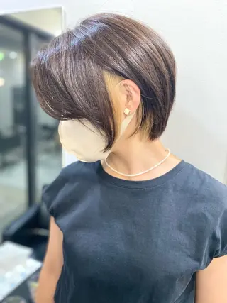 ミディアム カラー レイヤーカット 赤み消し　店長/大和のヘアスタイル
