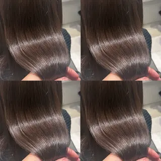 ミディアム カラー ブリーチなし透明感 カラー🤍ྀིきららのヘアスタイル