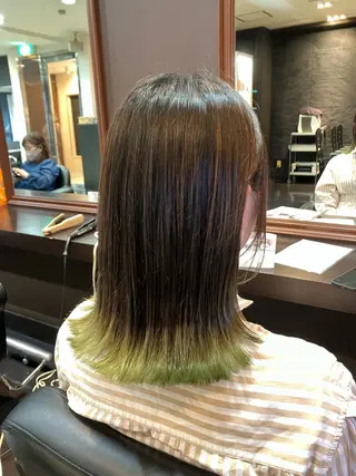 セミロング カラー 前之園 ひかるのヘアスタイル