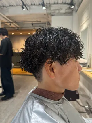ショート パーマ メンズ EIGHT たまプラーザ三浦直輝のヘアスタイル
