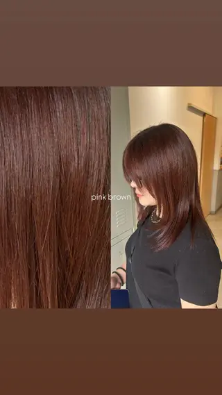 ミディアム カラー 🌟似合わせカット 🌟髪質改善カラーのヘアスタイル