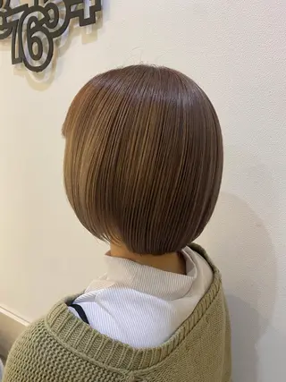 ショート ゆめ ベージュカラーのヘアスタイル