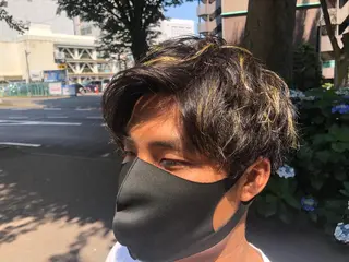 ショート カラー パーマ メンズ 本場韓国ヘア/韓国風 メンズヘア　須田龍世のヘアスタイル