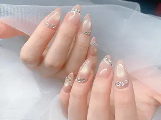 ネイル チップ長さ出し 専門店のネイルデザイン