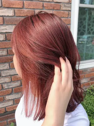 ミディアム やました りなのヘアスタイル