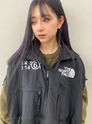 ミディアム カラー -福岡博多筑紫口- 大津成美のヘアスタイル