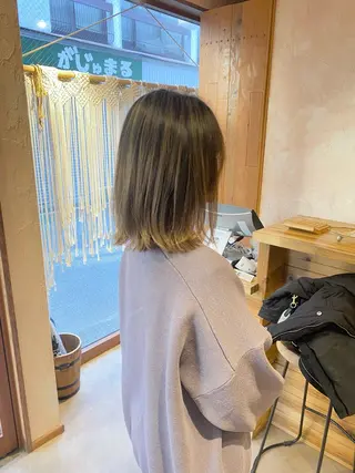 ミディアム カラー 髪質改善 🧶小林賢人のヘアスタイル