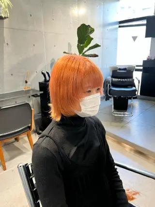 ショート カラー 赤みゼロ/透明感 カラー🌿KANTAのヘアスタイル
